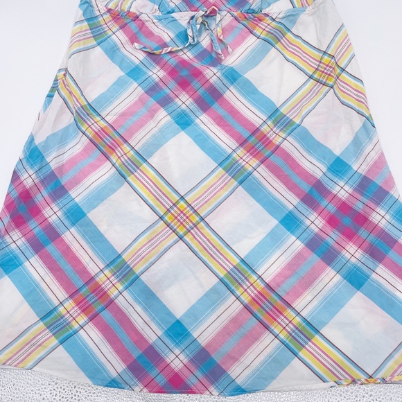 Vintage 2000s Y2K Victoria's Secret Spaghetti Strap Mini Dress Multicolor Plaid - Picture 5 of 7